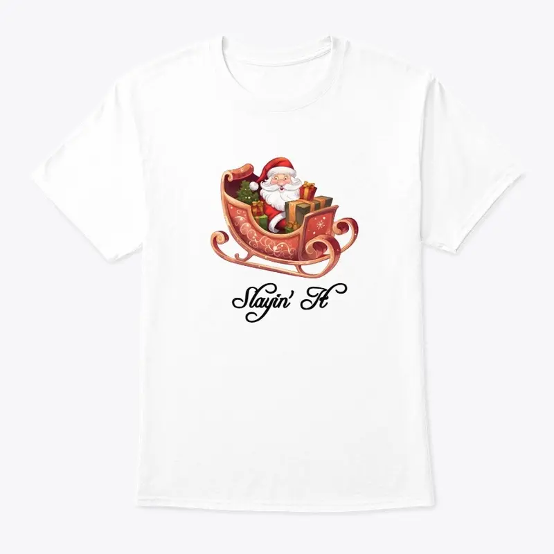 Slayin' It White Santa Design 1