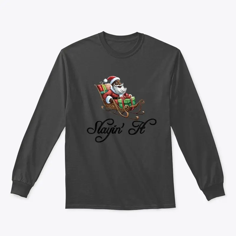 Slayin' It Black Santa Design 1