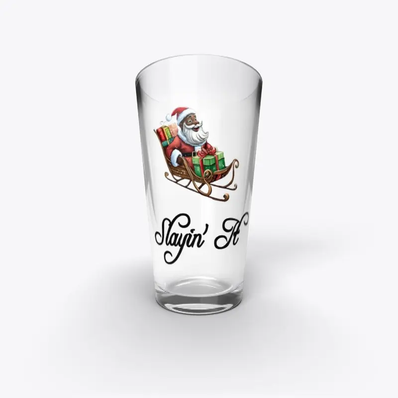 Slayin' It Black Santa Design 1